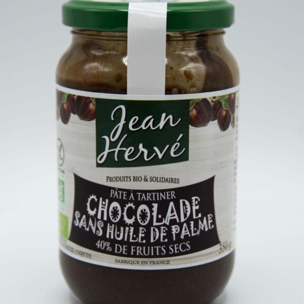 Pâte à tartiner chocolat noisette sans huile de palme - Bio