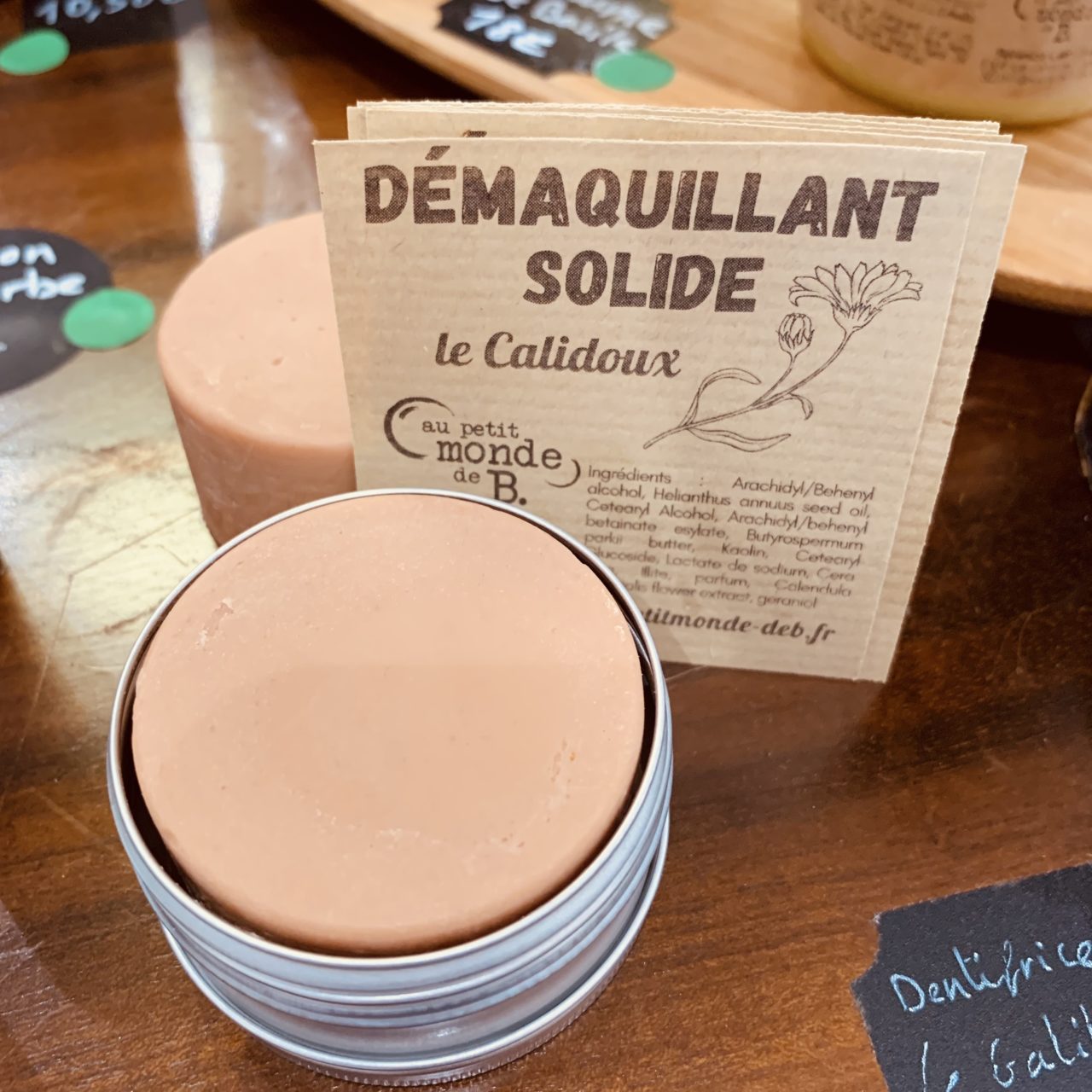 Démaquillant solide - Le Calidoux