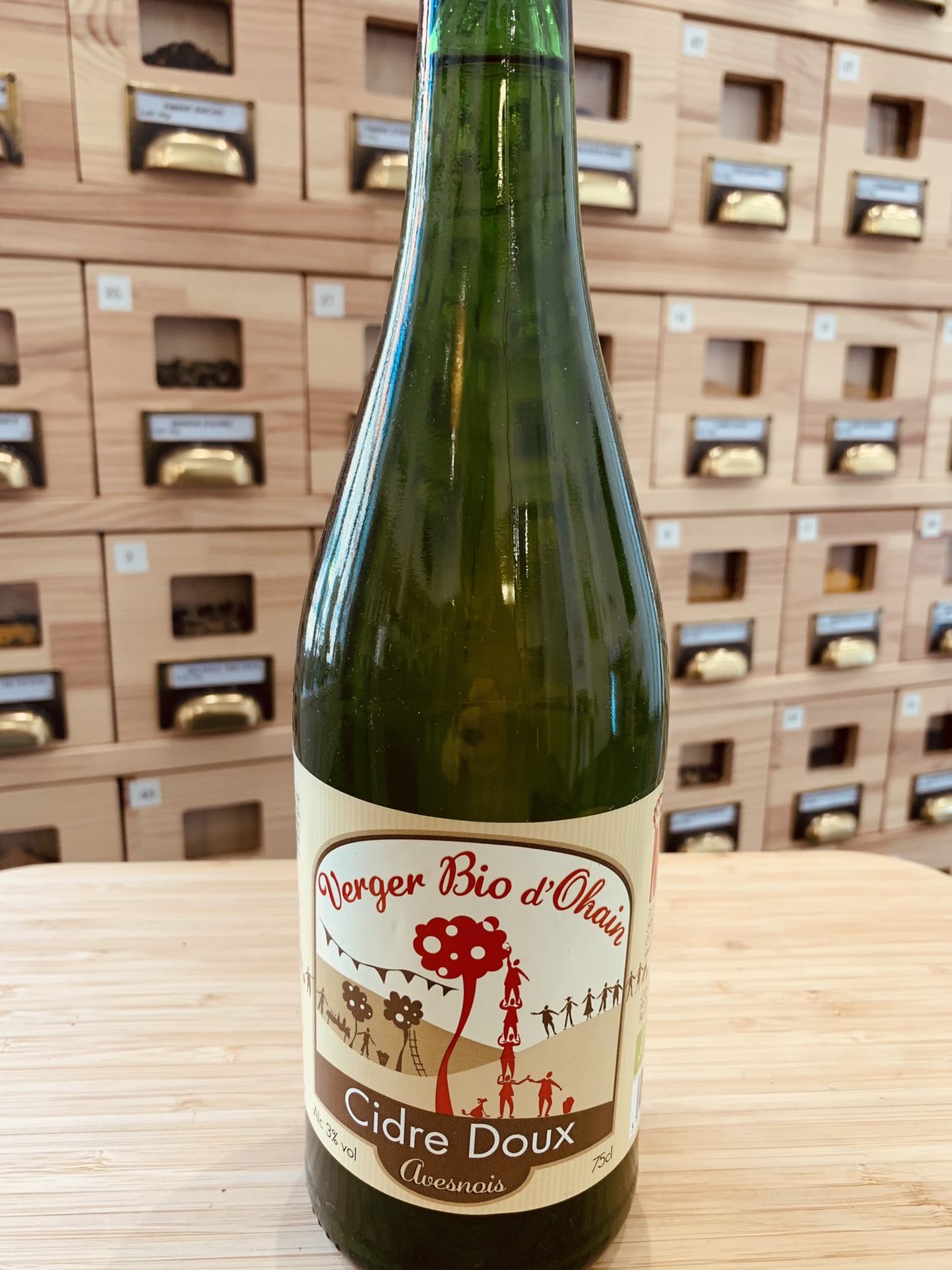Cidre doux des vergers bio d'Ohain - 75cl
