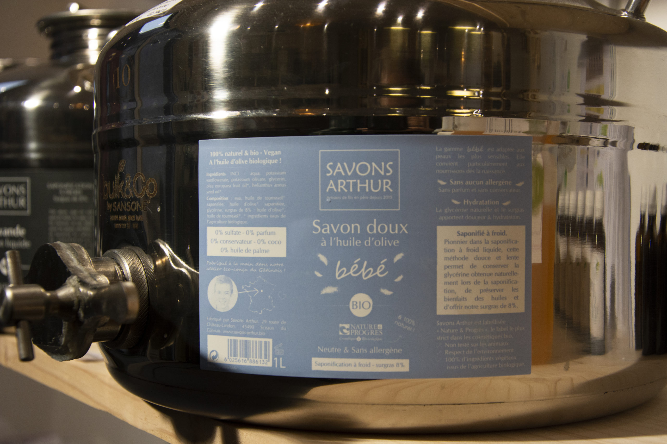 Savon Bain & Douche à l'huile d'olive BIO (bébé) – Savons Arthur