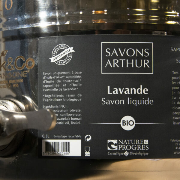 Savon lavande liquide - Savons Arthur - Bio