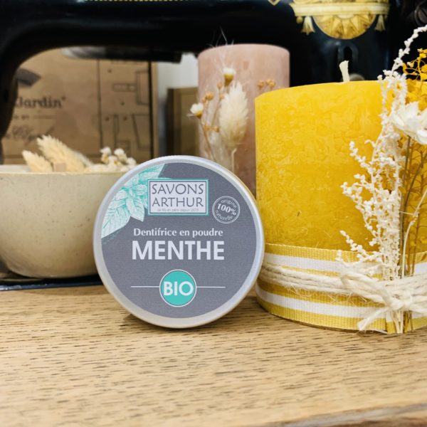 Dentifrice en poudre à la menthe - Bio