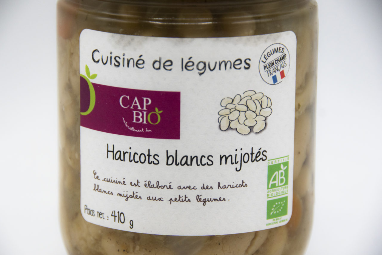 Haricots blancs mijotés - bio