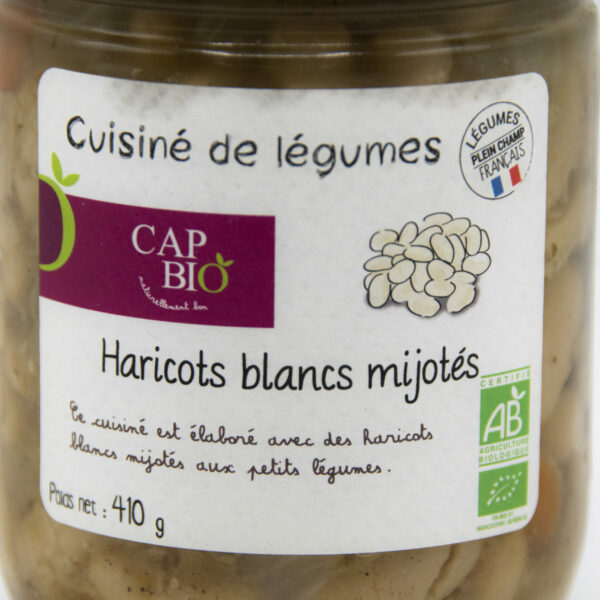 Haricots blancs mijotés - bio