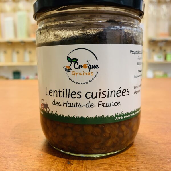 Lentilles cuisinées - local