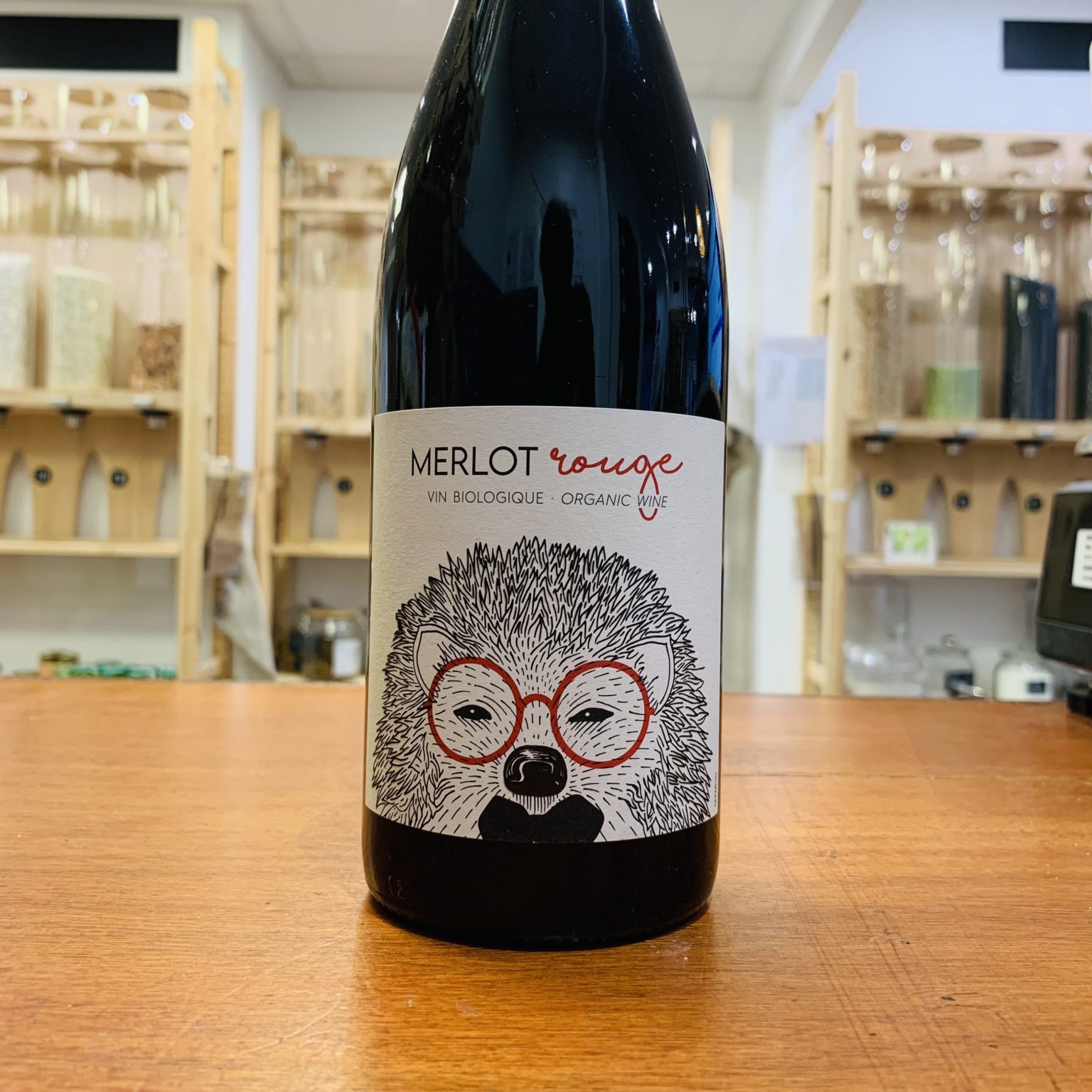 Vin rouge Merlot - Le Herisson - bio, engagé et consigné