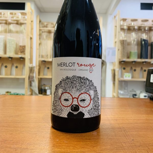 Vin rouge Merlot - Le Herisson - bio, engagé et consigné