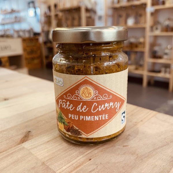 Pâte de curry peu pimentée - Bio