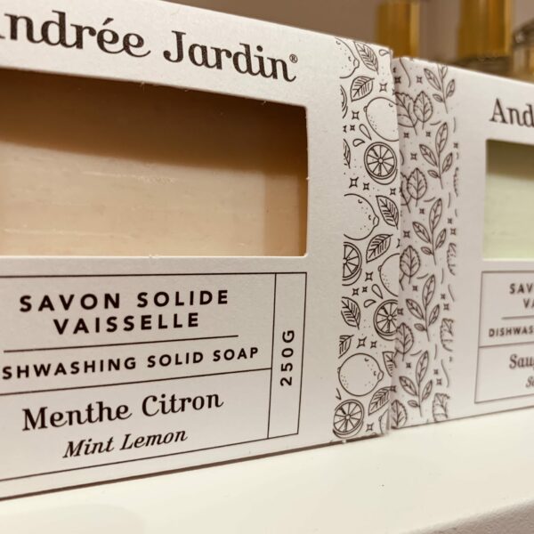 Savon solide vaisselle menthe citron 250g (Andrée jardin)