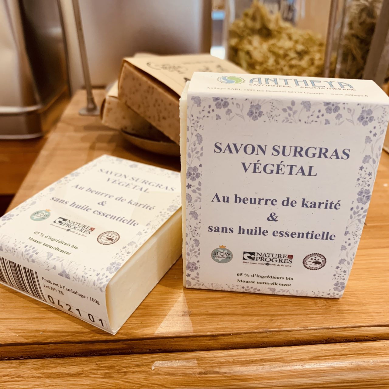 Savon végétal beurre de karité - sans HE