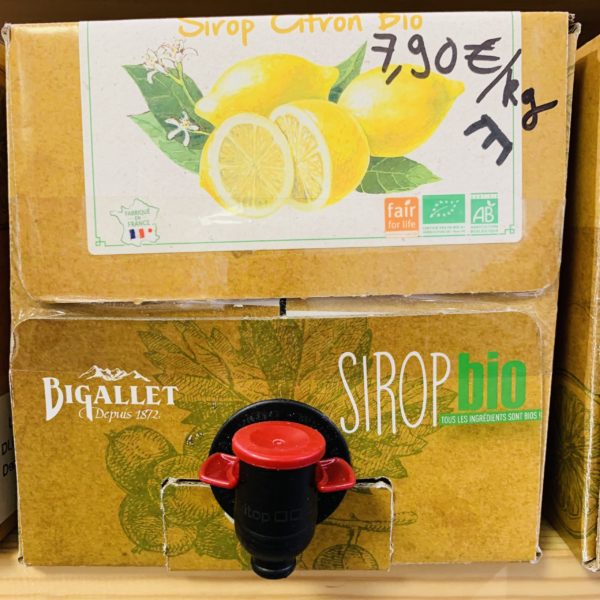 Sirop citron - bio