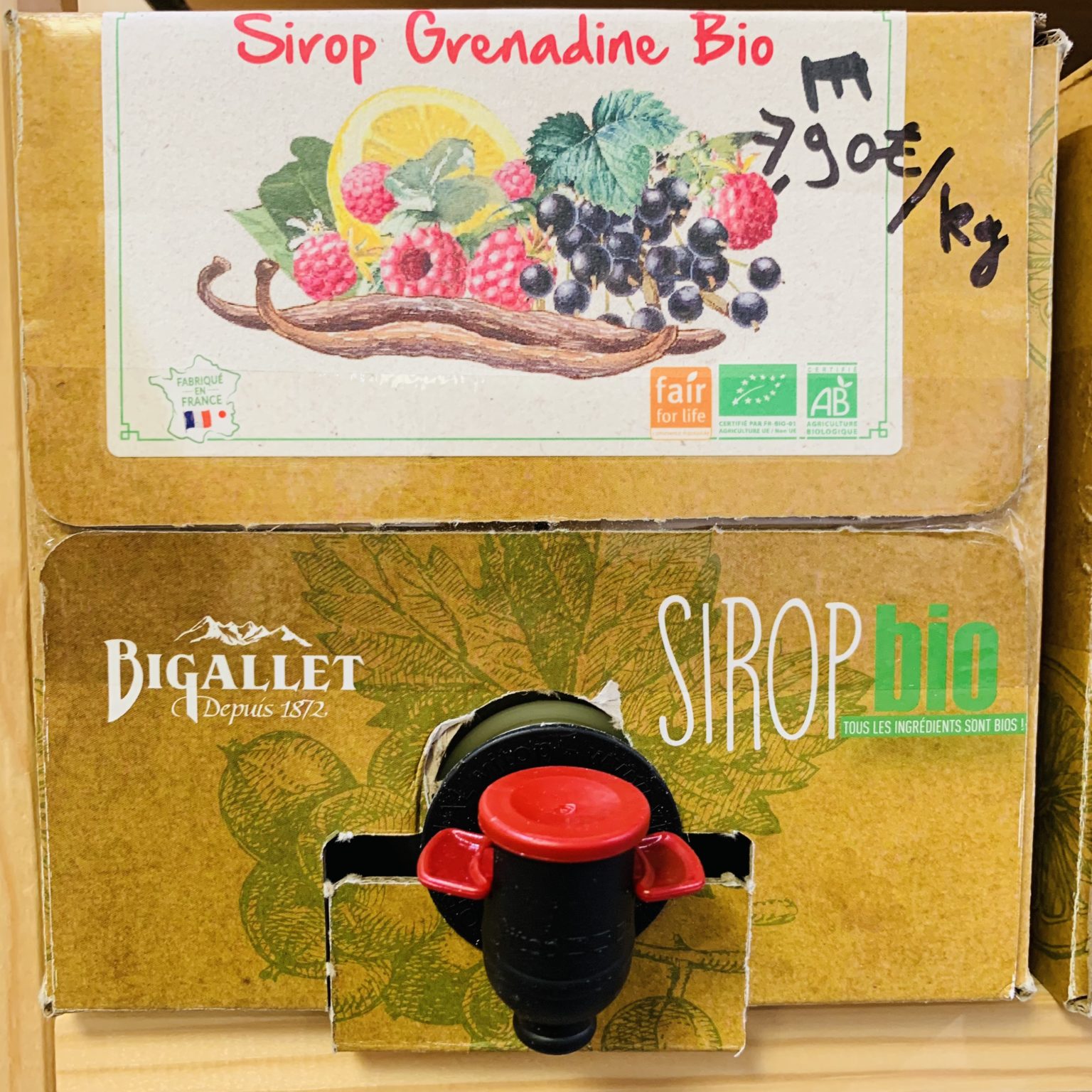 Sirop grenadine - bio