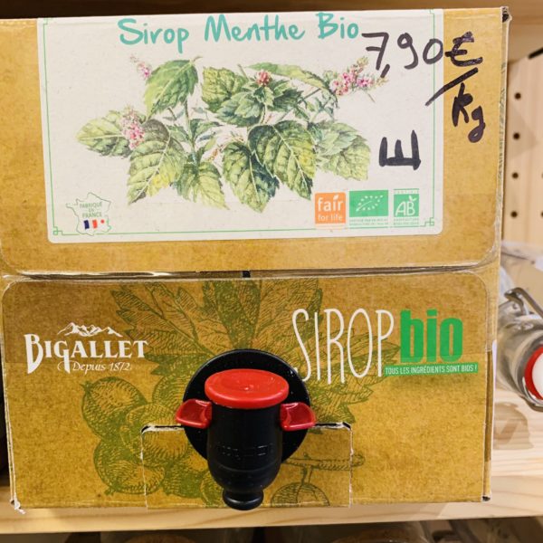 Sirop menthe - bio