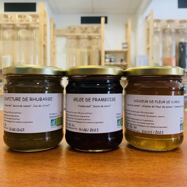 Confiture de rhubarbe de Cysoing - bio et local