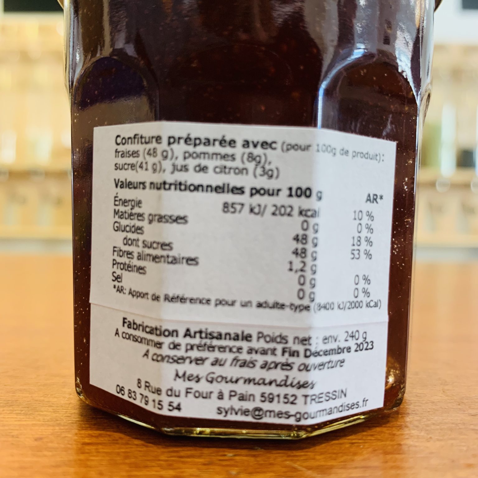 Confiture Fraises à l'ancienne - Locale et artisanale – Image 2